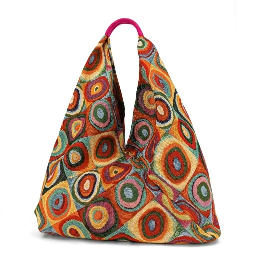 Bolsa patrón trenzado boho chic