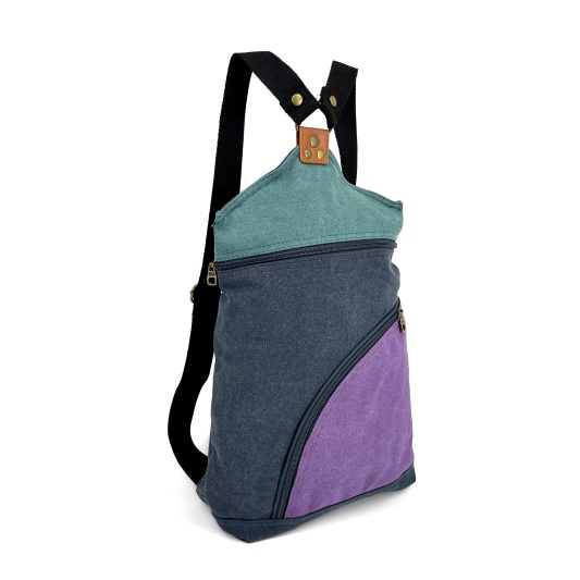 Mochila Color Block en canvas